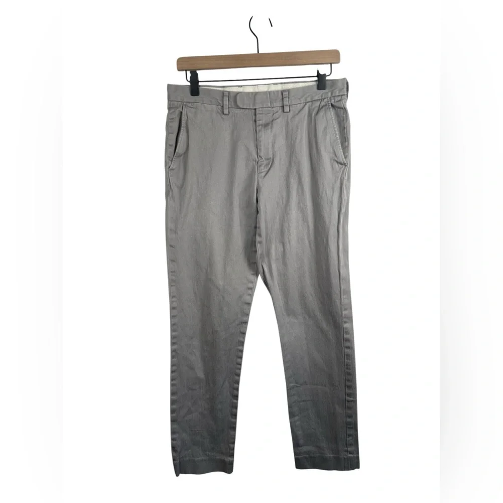 J.Crew Bowery Slim Stretch Chino‎ Pants Gray Men’s 30x32 Cotton Elastane